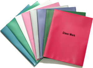 example of outside class work folders